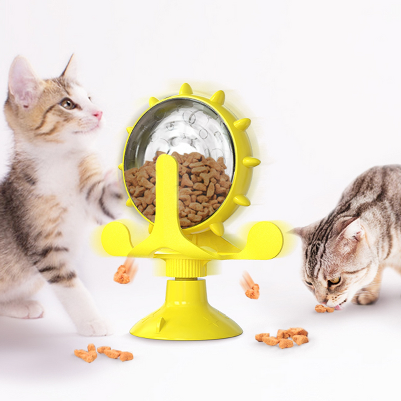 Brinquedo Rodinha Wheel Interativa para Pets Amarelo