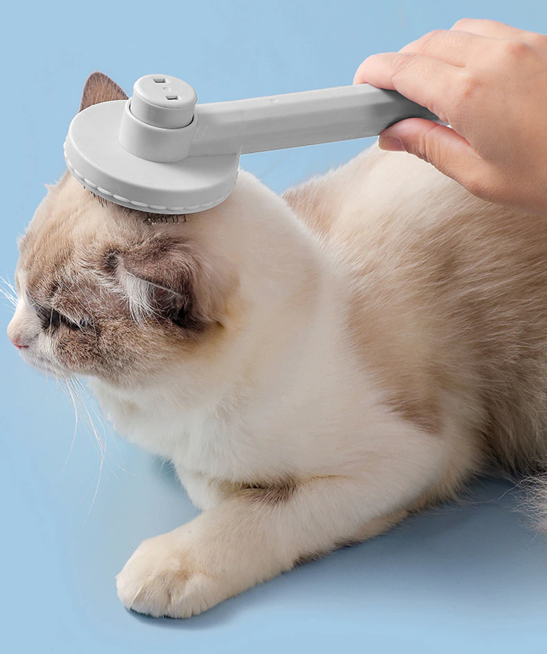 Escova para Remoção de Pelos Pets Clean Cinza