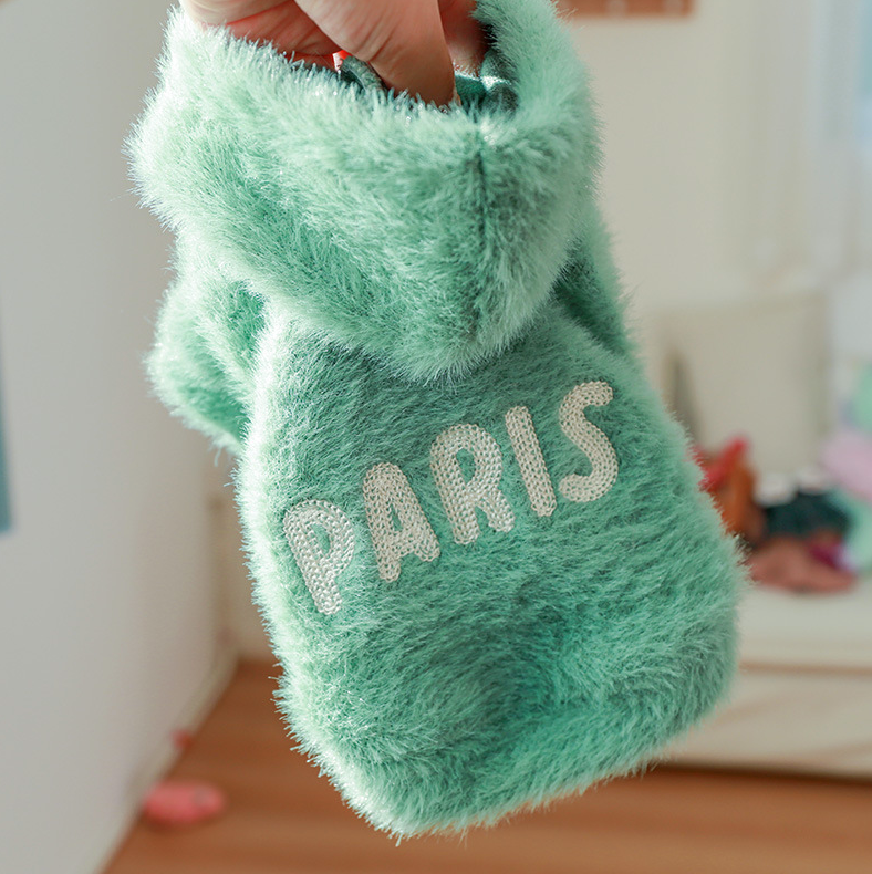 Casaquinho para Cães Paris Fluffy Verde