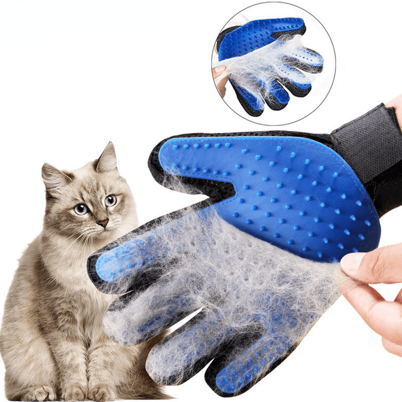 Luva para Remoção de Pelos para Pets Guvi Azul