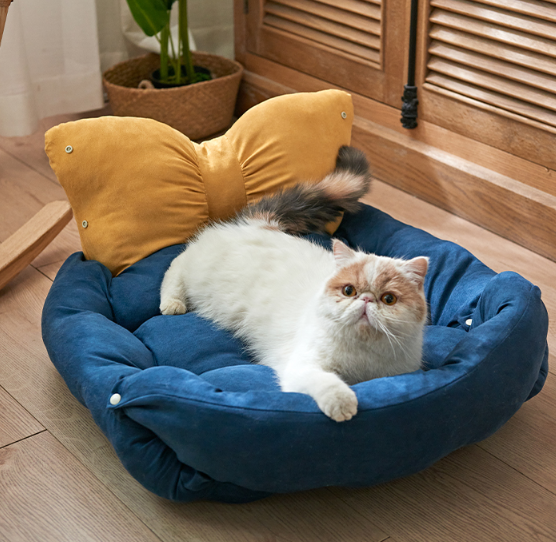 Cama Multifuncional para Pets Luxury Azul