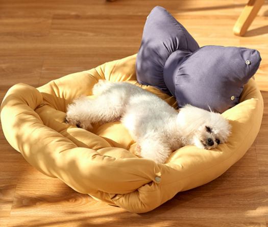 Cama Multifuncional para Pets Luxury Amarelo