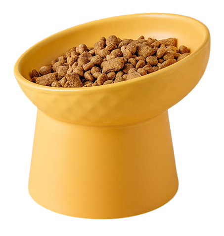 Pote de Cerâmica para Pets Clay Amarelo
