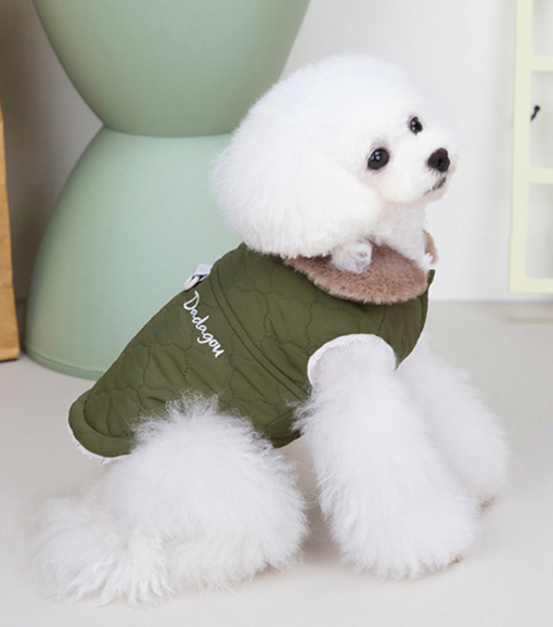Jaqueta Impermeável para Cães Stuffed Verde